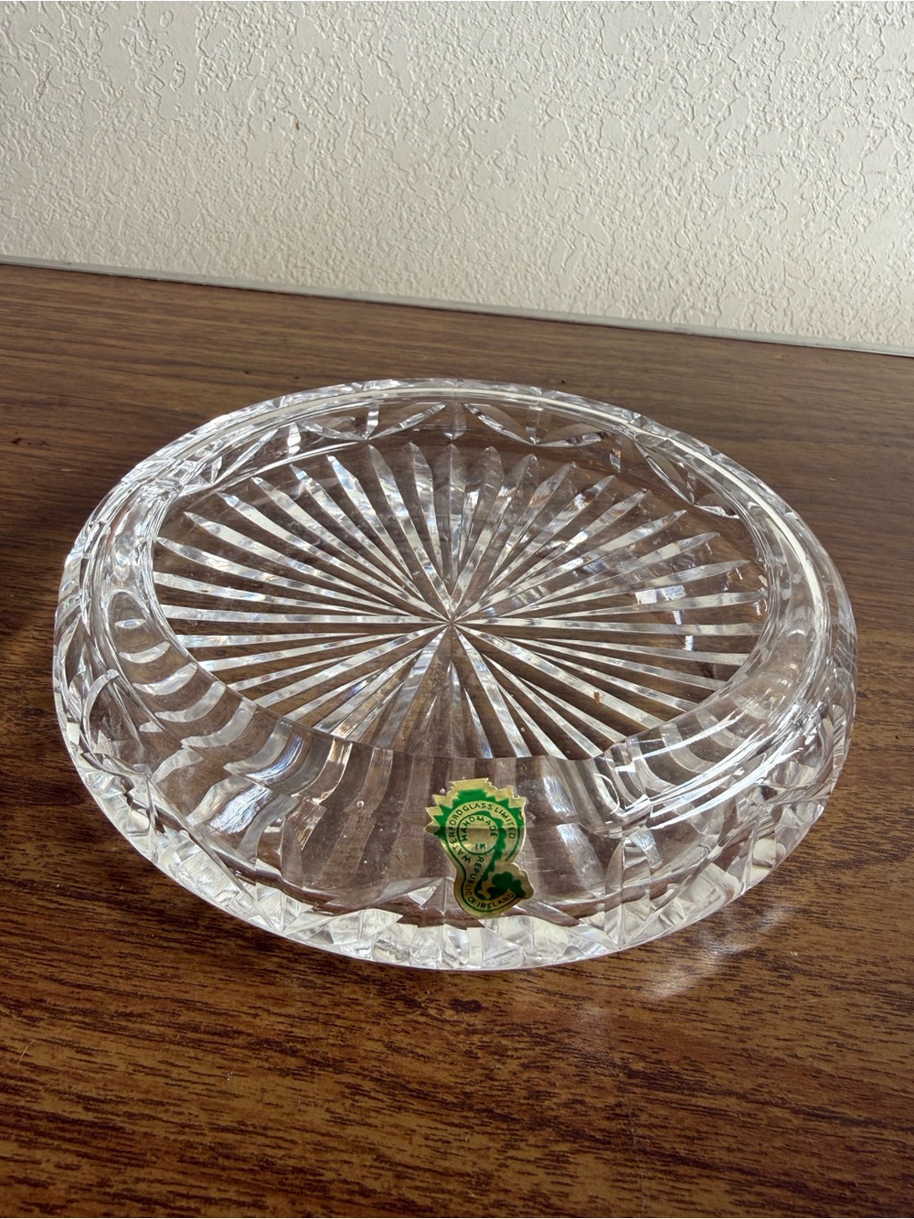 Waterford Crystal Clear Cut Glass ashtray